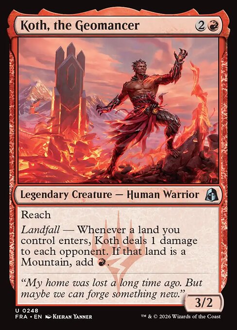 Koth, the Geomancer (Foil) - Reality Fracture