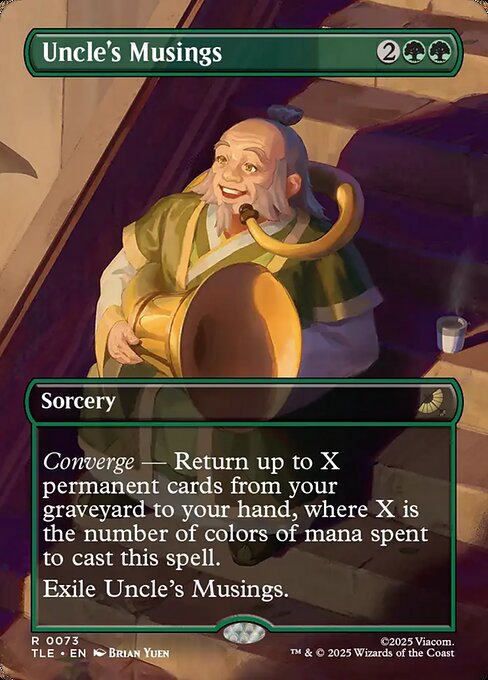 Uncle's Musings (Borderless) (Foil) - Avatar: The Last Airbender: Eternal-Legal