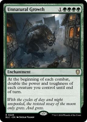 Unnatural Growth - Commander: Bloomburrow