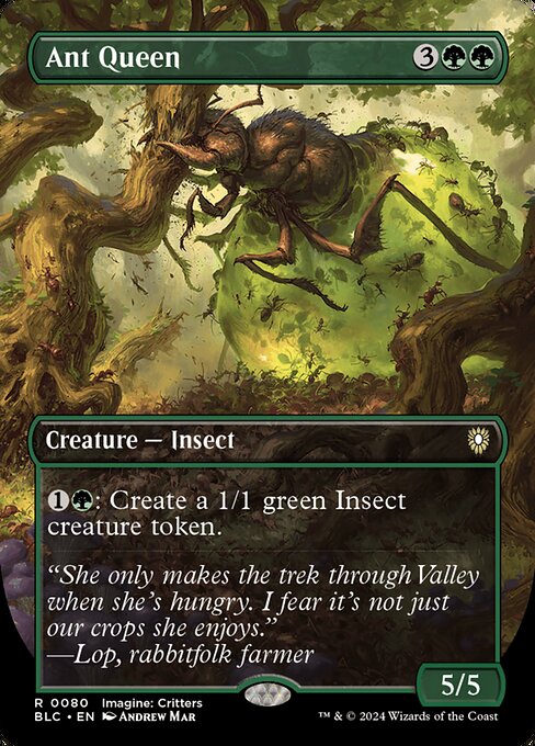 Ant Queen (Borderless) - Commander: Bloomburrow