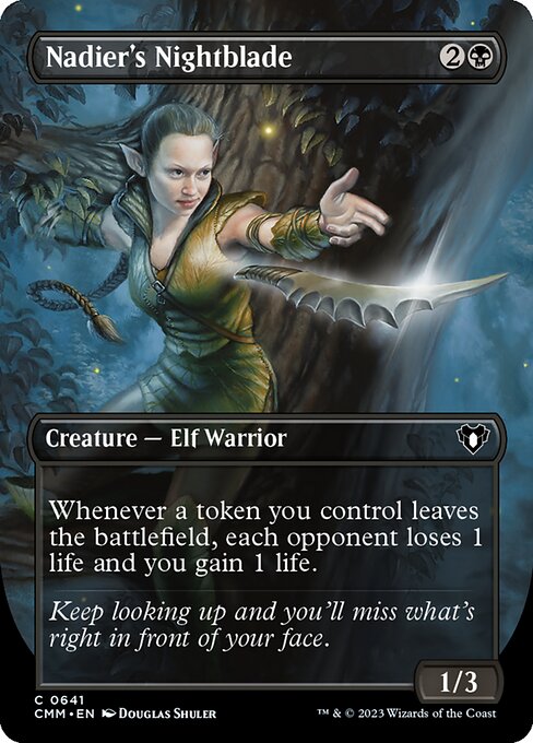 Nadier's Nightblade (Borderless) - Commander Masters