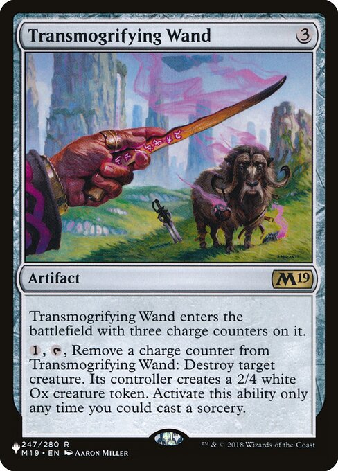 Transmogrifying Wand - The List Reprints