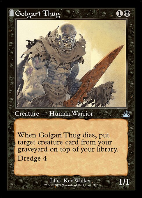 Golgari Thug (Retro Frame) (Foil) - Ravnica Remastered