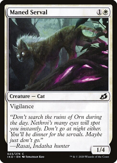 Maned Serval (Foil) - Ikoria: Lair of Behemoths