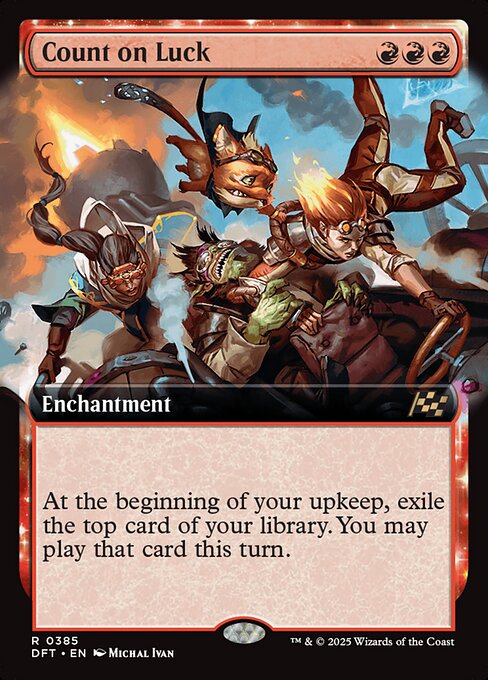 Count on Luck (Extended Art) (Foil) - Aetherdrift