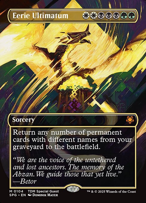 Eerie Ultimatum (Borderless) (Foil) - Special Guests
