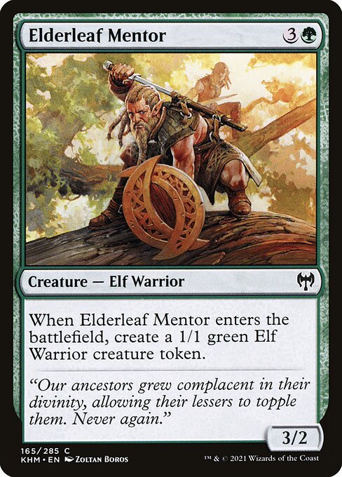 Elderleaf Mentor (Foil) - Kaldheim