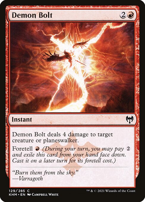 Demon Bolt (Foil) - Kaldheim