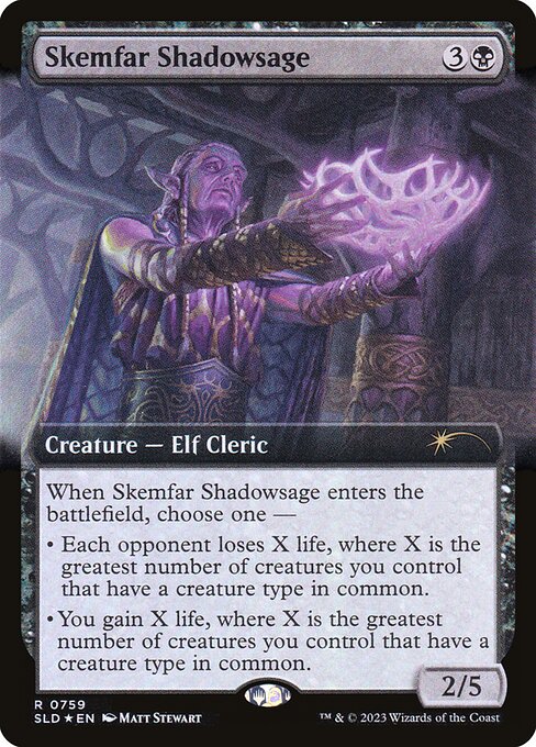 Skemfar Shadowsage (Extended Art) (Foil) - Secret Lair Drop Series