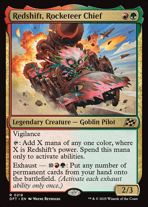 Redshift, Rocketeer Chief (Borderless) (Foil) - Aetherdrift
