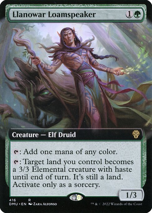 Llanowar Loamspeaker (Extended Art) - Dominaria United