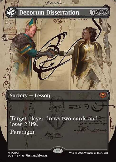 Decorum Dissertation (Borderless) - Secrets of Strixhaven