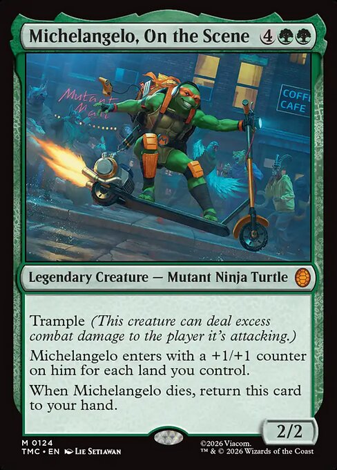 Michelangelo, On the Scene - Commander: Teenage Mutant Ninja Turtles