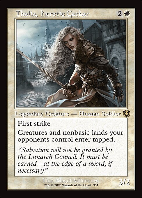 Thalia, Heretic Cathar (Retro Frame) - Innistrad Remastered