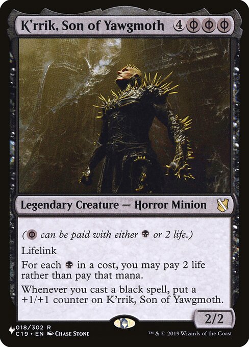K'rrik, Son of Yawgmoth - The List Reprints