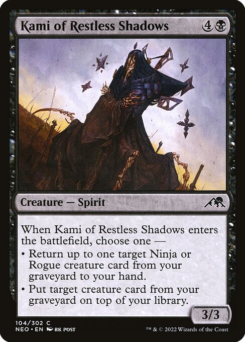 Kami of Restless Shadows - Kamigawa: Neon Dynasty