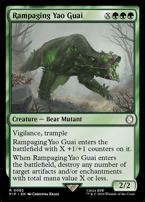 Rampaging Yao Guai - Universes Beyond: Fallout