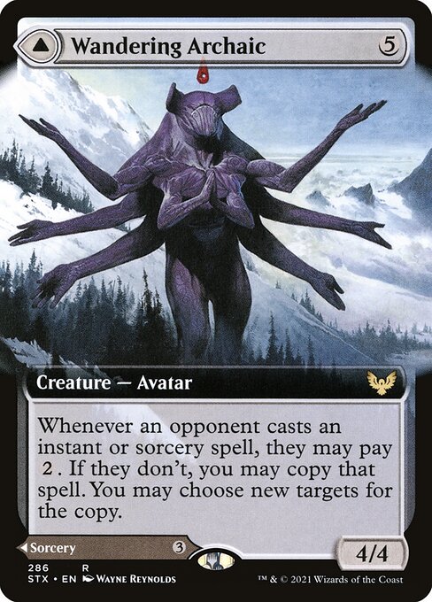 Wandering Archaic (Extended Art) - Strixhaven: School of Mages