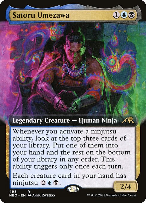 Satoru Umezawa (Extended Art) (Foil) - Kamigawa: Neon Dynasty