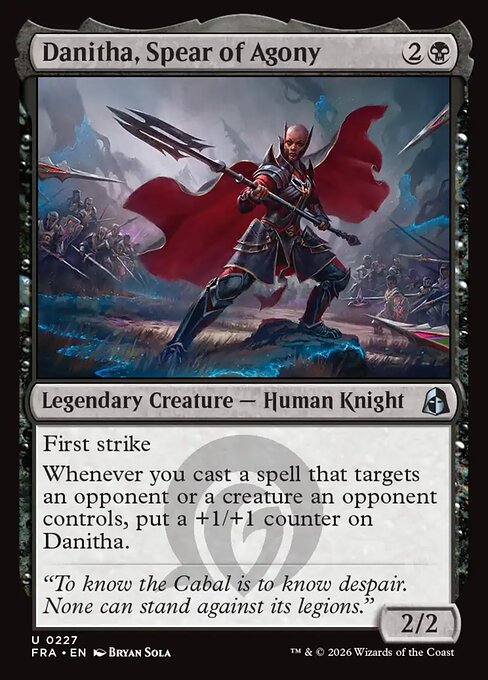 Danitha, Spear of Agony (Foil) - Reality Fracture