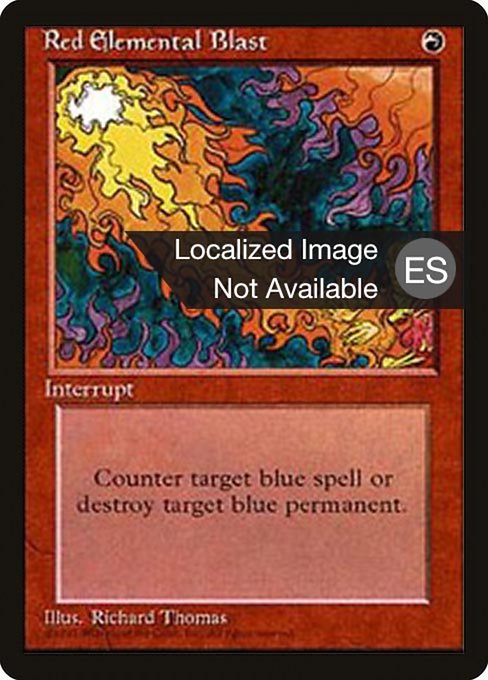 Red Elemental Blast - Fourth Edition