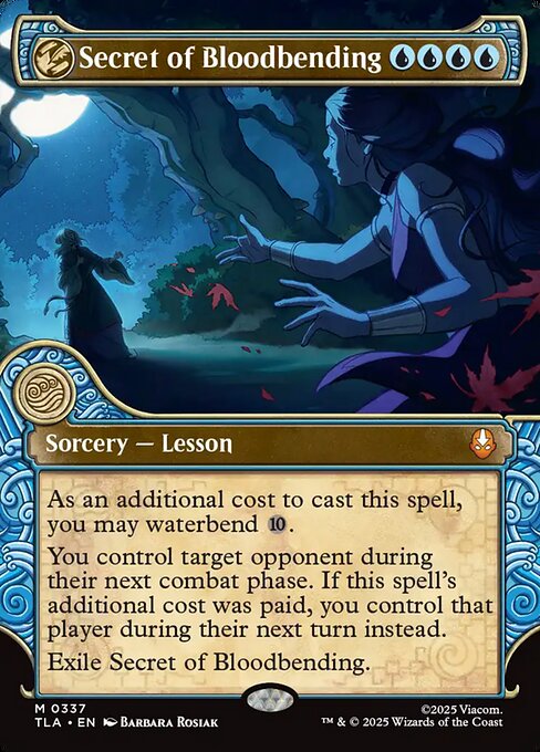 Secret of Bloodbending (Showcase) (Foil) - Avatar: The Last Airbender