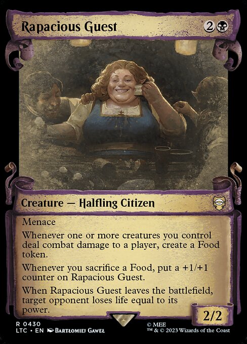 Rapacious Guest (Showcase Scrolls) (Foil) - Commander: The Lord of the Rings: Tales of Middle-earth