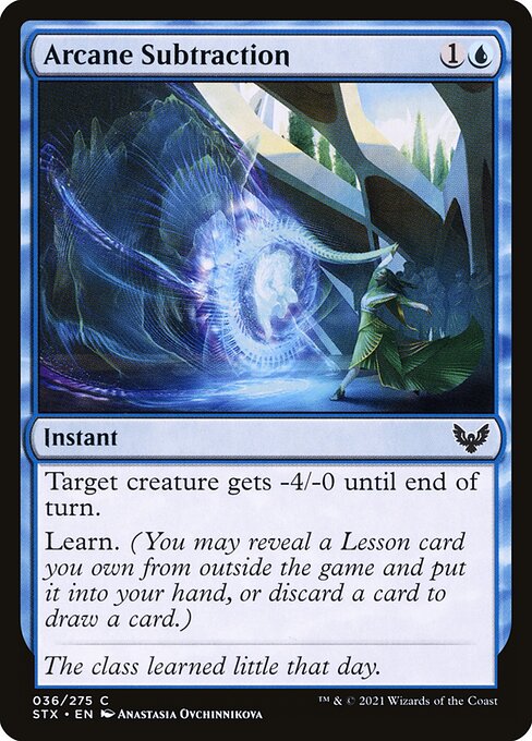 Arcane Subtraction (Foil) - Strixhaven: School of Mages