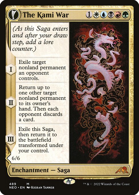 The Kami War (Extended Art) (Foil) - Kamigawa: Neon Dynasty