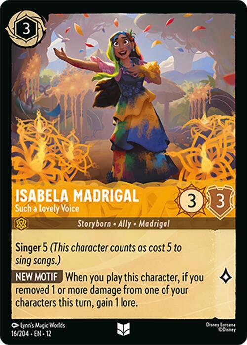Isabela Madrigal - Such a Lovely Voice (Foil) - Wilds Unknown