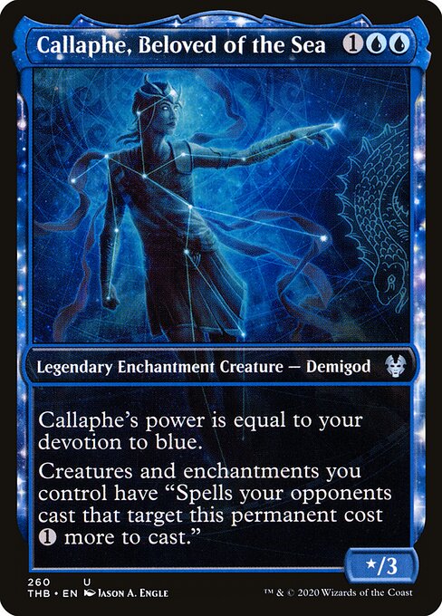 Callaphe, Beloved of the Sea (Showcase) - Theros Beyond Death