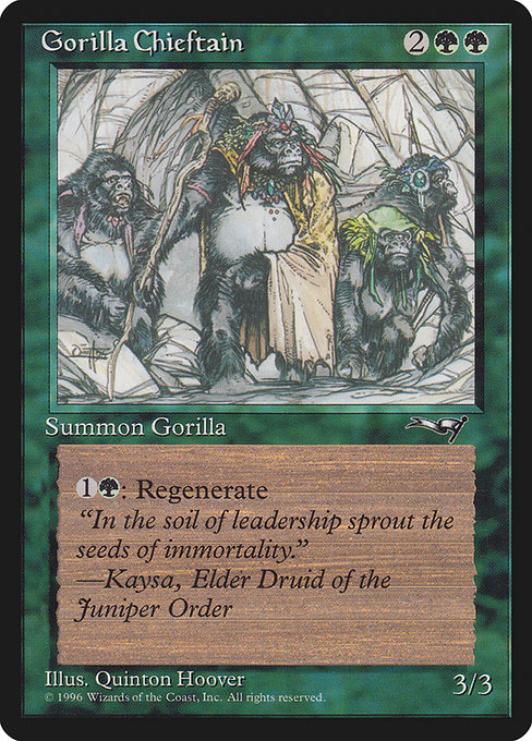 Gorilla Chieftain (4 Gorillas) - Alliances