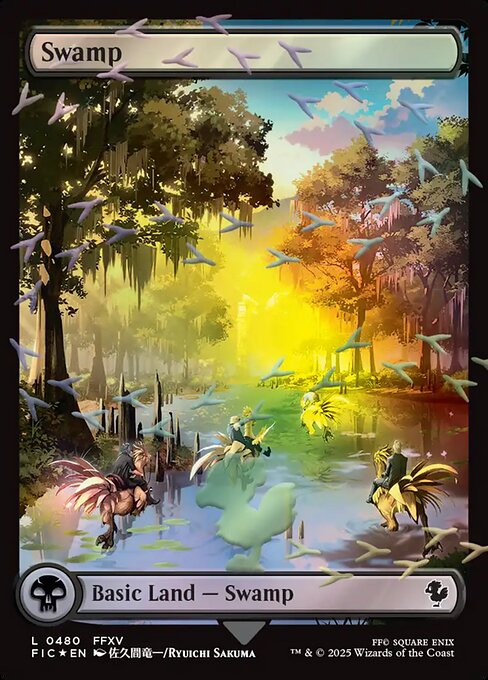 Swamp (Chocobo Track Foil) - Commander: FINAL FANTASY