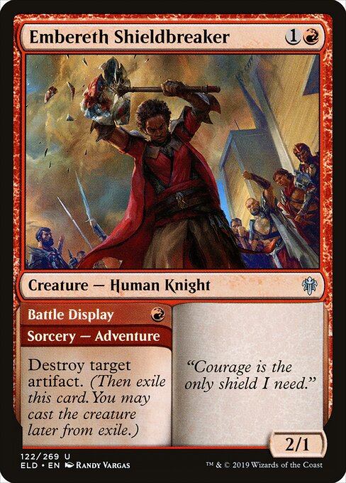 Embereth Shieldbreaker (Foil) - Throne of Eldraine