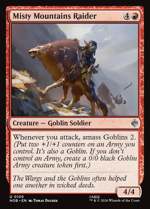 Misty Mountains Raider (Foil) - The Hobbit