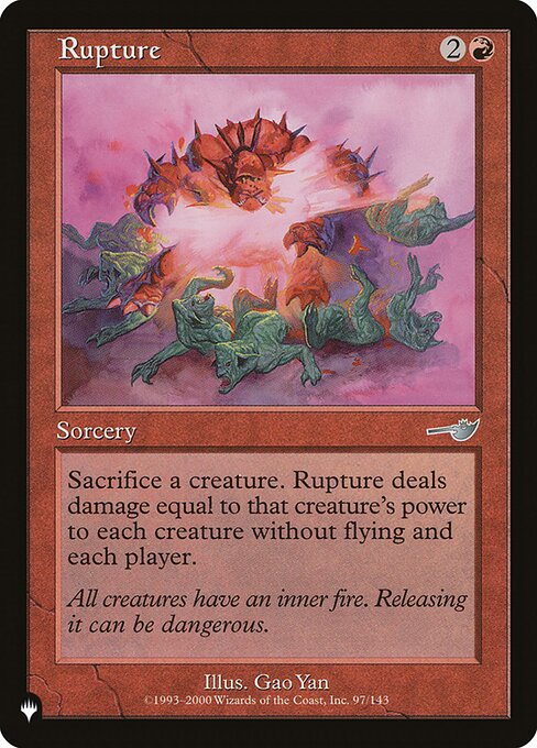 Rupture - The List Reprints