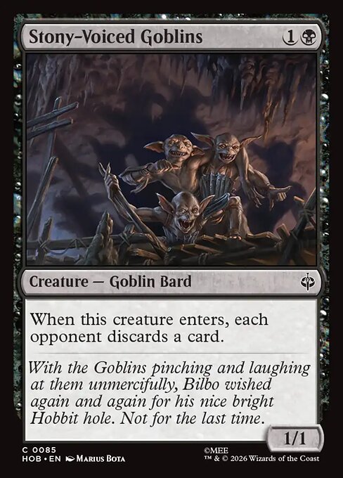Stony-Voiced Goblins (Foil) - The Hobbit