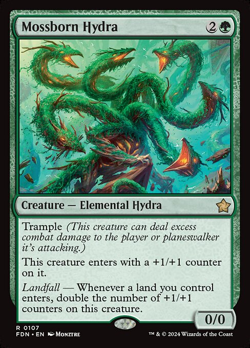 Mossborn Hydra (Foil) - Foundations