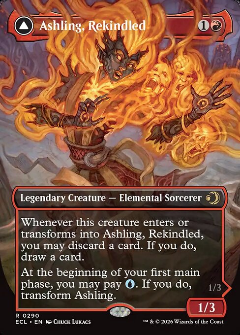Ashling, Rekindled (Borderless) (Foil) - Lorwyn Eclipsed