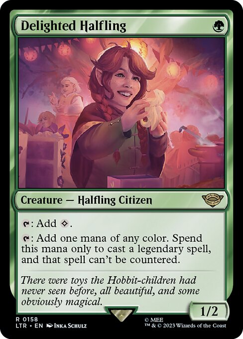 Delighted Halfling (Foil) - Universes Beyond: The Lord of the Rings: Tales of Middle-earth