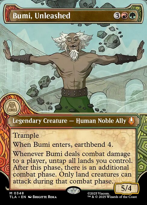 Bumi, Unleashed (Showcase) (Foil) - Avatar: The Last Airbender