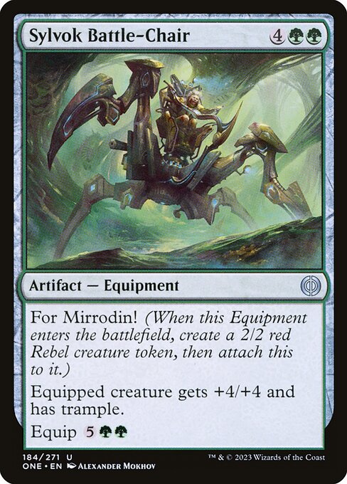 Sylvok Battle-Chair - Phyrexia: All Will Be One