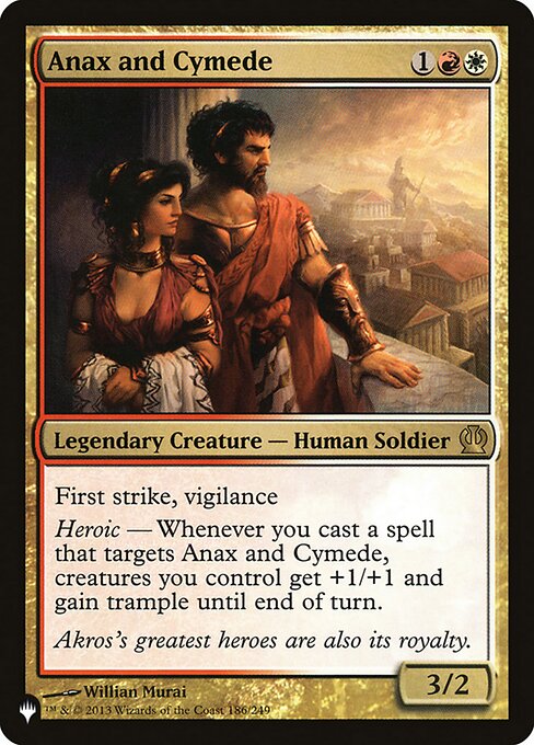 Anax and Cymede - The List Reprints