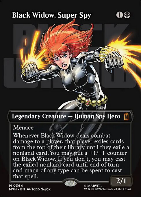 Black Widow, Super Spy (Borderless) (0364) - Marvel Super Heroes