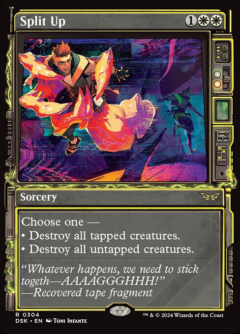 Split Up (Showcase) (Foil) - Duskmourn: House of Horror