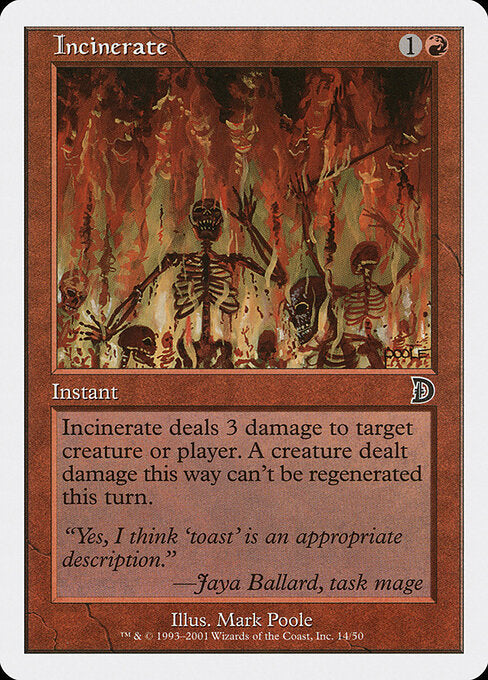 Incinerate (Foil) - Deckmasters Garfield vs Finkel