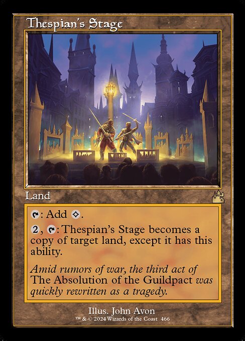 Thespian's Stage (Retro Frame) (Foil) - Ravnica Remastered