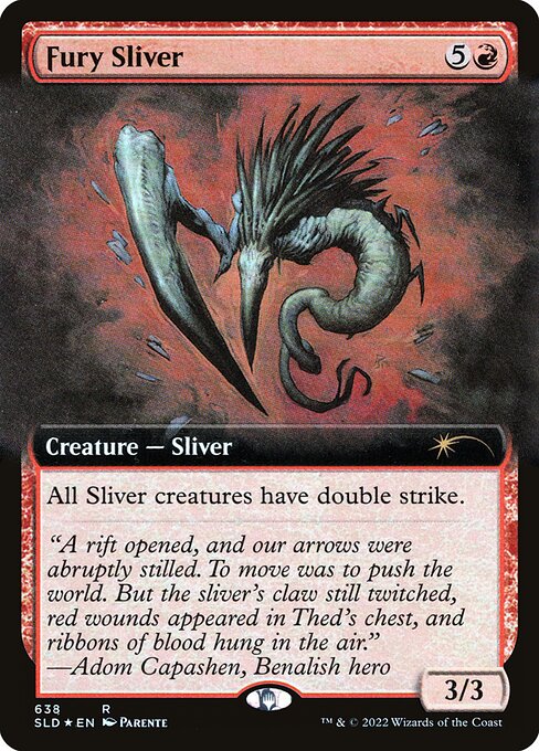 Fury Sliver (Extended Art) (Foil) - Secret Lair Drop Series