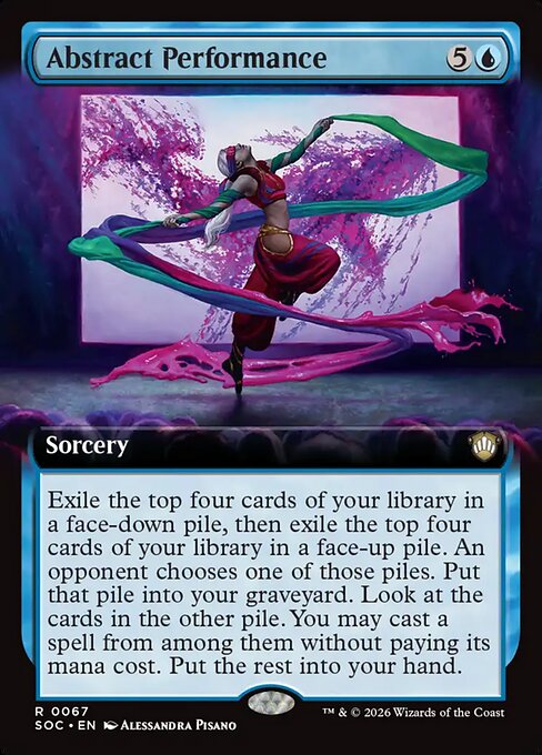 Abstract Performance (Extended Art) - Commander: Secrets of Strixhaven