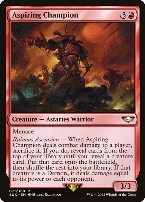 Aspiring Champion - Universes Beyond: Warhammer 40,000